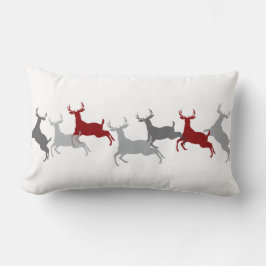 Almofada Lombar RAINDEER DANCE Travesseiro decorativo da Vintagem 