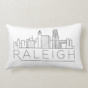 Almofada Lombar Raleigh, skyline de North Carolina