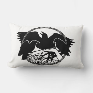 Almofada Lombar Raven Art Travesseiro Native Spirit Animal Raven T