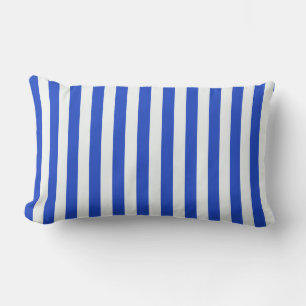 Almofada Lombar Real Blue Combination Stripes por Shirley Taylor