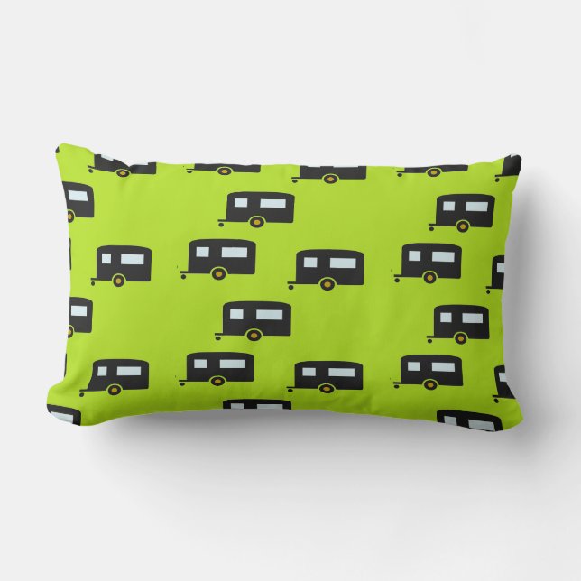 Almofada Lombar Reboques de campismo a verde (Frente)