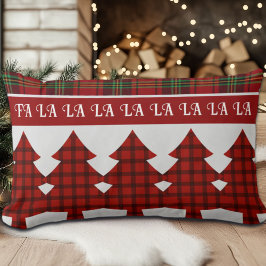 Almofada Lombar Red Black Green Cozy Tartan