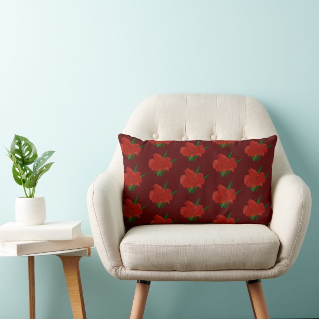 Almofada Lombar Red Floral Lumbar pillow (Cadeira)