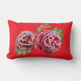 Almofada Lombar red flower pillow