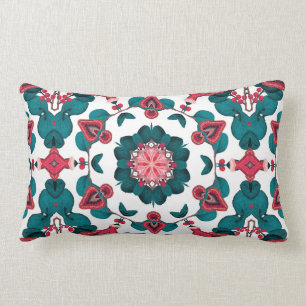 Almofada Lombar Red & Green Vintage George Shaw Butterfly Remix
