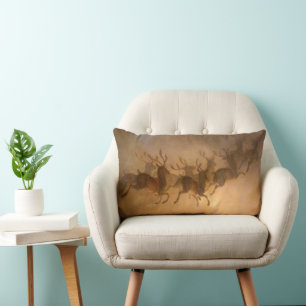 Almofada Lombar Reindeer de Papai Noel por William Holbrook Beard