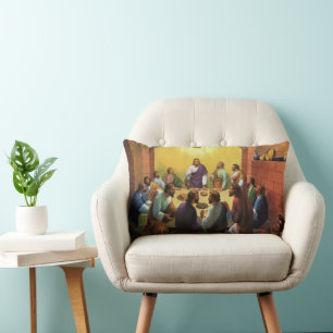 Almofada Lombar Religião Vintage, Última Ceia com Jesus Cristo