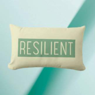 Almofada Lombar RESILIENT Throw Pillow – Strength You Can Lean On