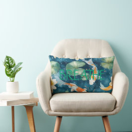 Almofada Lombar "Respire" & "Namaste", Design Koi, Personalize!