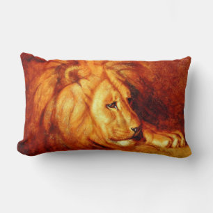 Almofada Lombar Resting Lion (por Abbott Handerson Thayer)