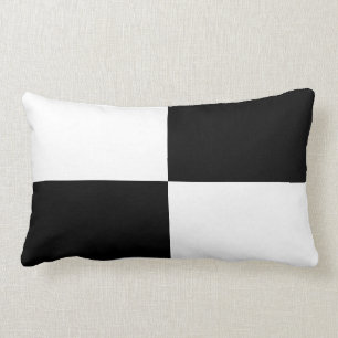 Almofada Lombar Retângulos preto e branco