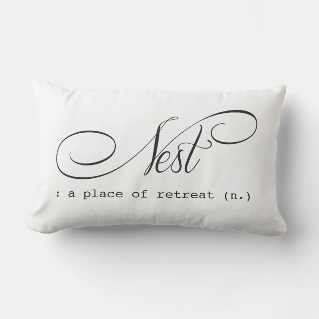 Almofada Lombar Retirada do quarto do travesseiro Nest Lumbar (Frente)