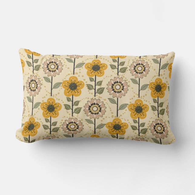 Almofada Lombar Retro Bloom Harmony (Frente)