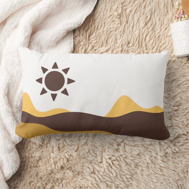 Almofada Lombar Retro Boho Sun (Cobertor)