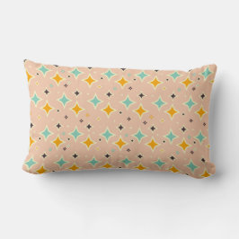 Almofada Lombar Retro geometric pattern with teal, orange, black