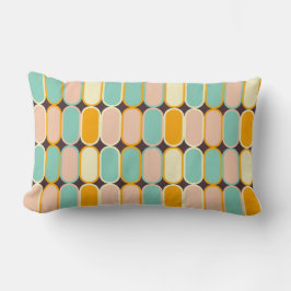 Almofada Lombar Retro geometric pattern with vertical ovals