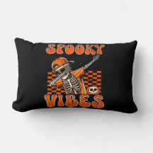 Retro Spookes Vibes Dabbing Skeleton Halloween