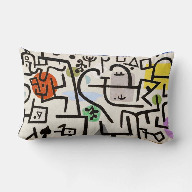 Almofada Lombar Rich Port (uma imagem de viagem, 1938) por Paul Kl (Verso)