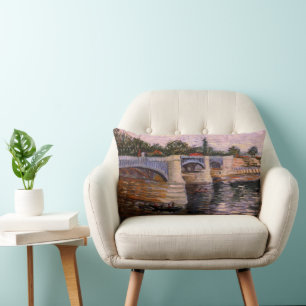 Almofada Lombar Rio Van Gogh Seine com Pont del Grande Jette