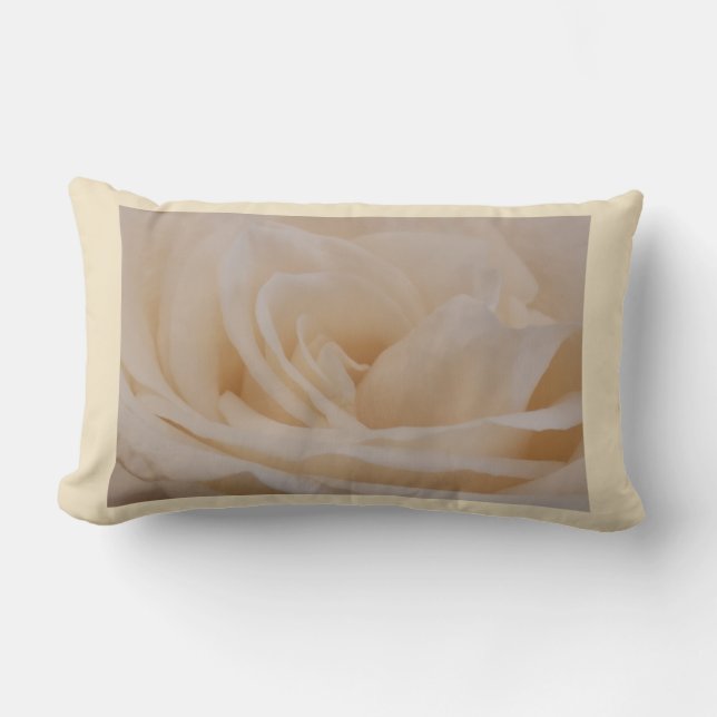 Almofada Lombar Rosa Cor Creme Close-up (Frente)