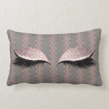 Rosa cor-de-rosa pincelada Glitter Cinza Glam Maqu