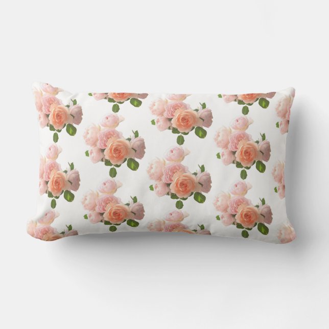 Almofada Lombar Rosa de Elegante Moderno dos Modelos de Tendência (Frente)