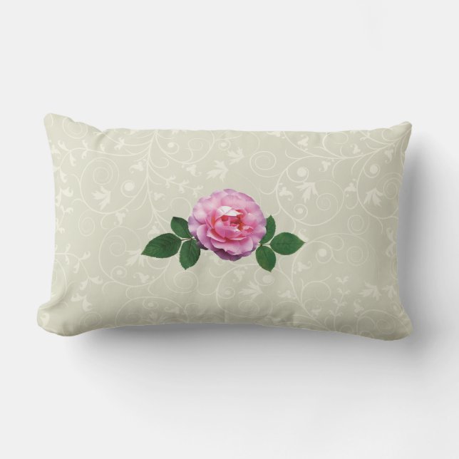 Almofada Lombar Rosa Pink Delicada (Frente)
