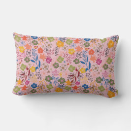 Almofada Lombar Rosa Sombra Batik Moderno