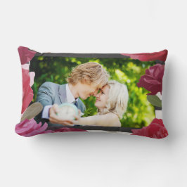 Almofada Lombar Rosas De Aniversário De Casamento, Stripes, Foto P