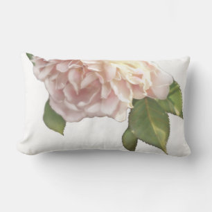 Almofada Lombar Rosas de pêssego branco-rosado Elegante