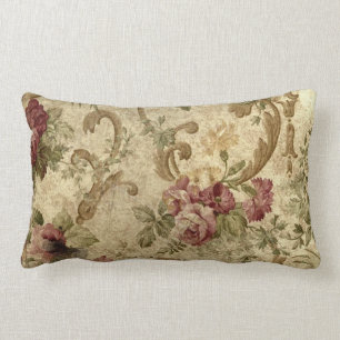 Almofada Lombar Rosas do Victorian no travesseiro decorativo