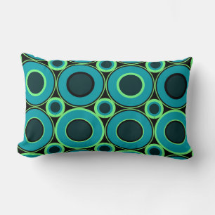 Almofada Lombar Rosquinha Teal Com Alça De Mint