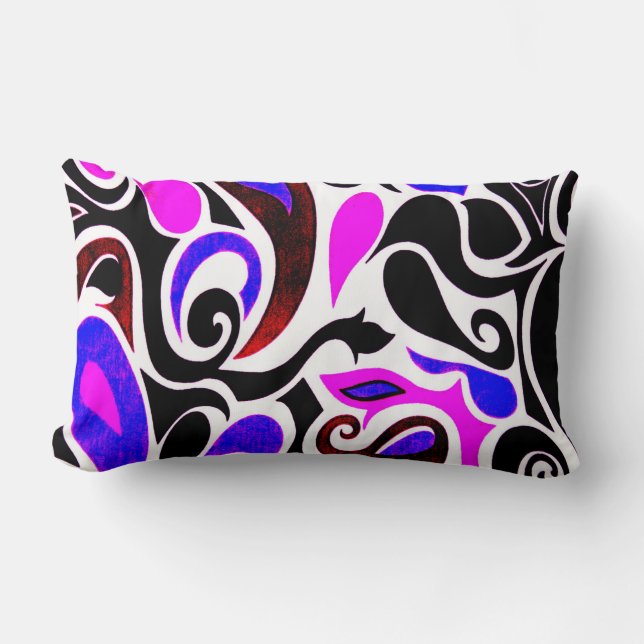 Almofada Lombar Roteador Wacky com preto para trás (Frente)