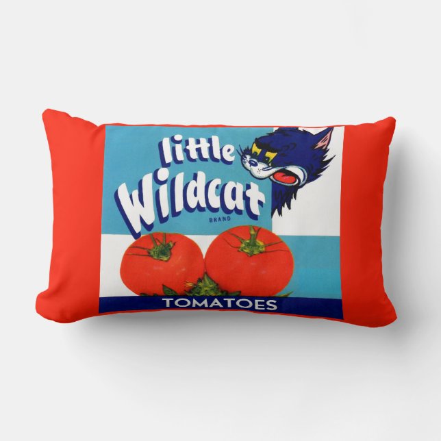 Almofada Lombar Rótulo da caixa de tomate Wildcat (Frente)