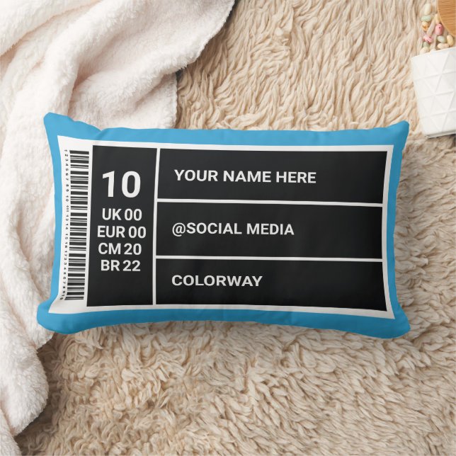 Almofada Lombar Rótulo de Caixa de Calçado Personalizável para dec (Cobertor)