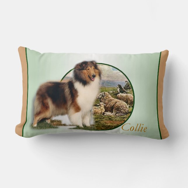Almofada Lombar Rough Collie Keeper da ovelha (Frente)