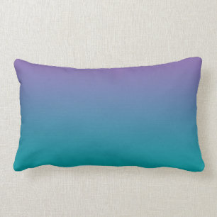 Almofada Lombar "Roxo e cerceta Ombre"