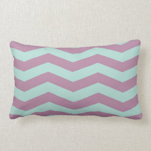 Almofada Lombar Roxo/travesseiro decorativo Chevron do Aqua