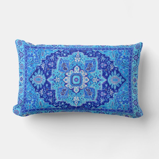 Almofada Lombar RUG PERSA - Azul (Frente)