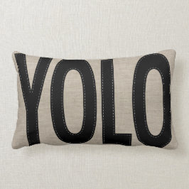 Almofada Lombar Rustic YOLO Personalizado Você Só Vive Uma Vez