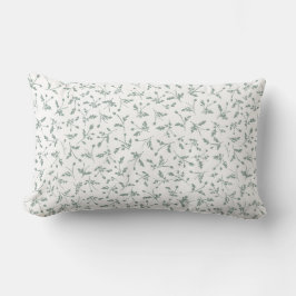 Almofada Lombar Sage Green Modern Farmhouse Daisy Buds Pattern