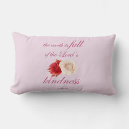 Almofada Lombar Salmo 33 - "A Terra é Cheio da bondade de Deus