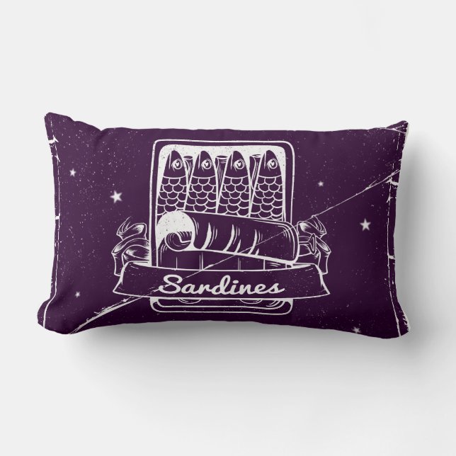 Almofada Lombar Sardinhas em lata em estado de tensão (Frente)