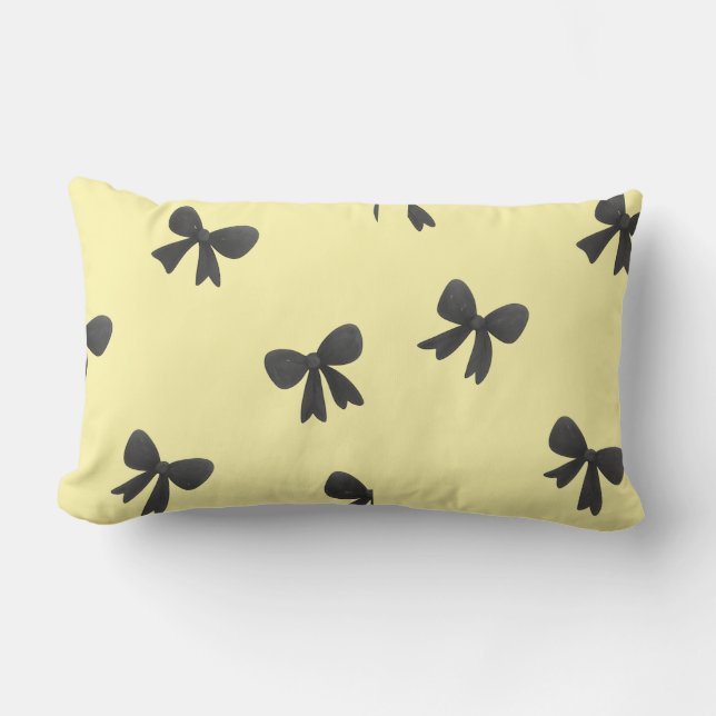 Almofada Lombar Scattered Bow Pattern Throw Pillow –Minimal design (Frente)