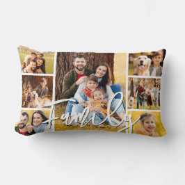 Almofada Lombar Script de Colagem de Fotografias da Família 7 Mode