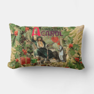 Almofada Lombar Scrooge Dickens Christmas Carol Art Impressão