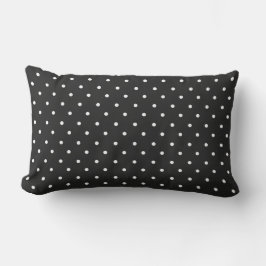 Almofada Lombar Seamless black and white polka dot pattern 