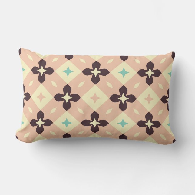 Almofada Lombar Seamless geometric floral  pattern (Frente)