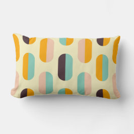 Almofada Lombar Seamless geometric pattern in retro vibes