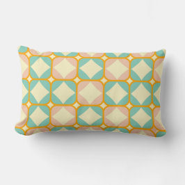Almofada Lombar Seamless retro pattern with rounded squares